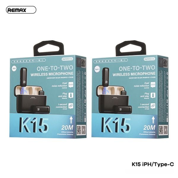 Micro cài áo Remax K15 2 Mic cổng Type C