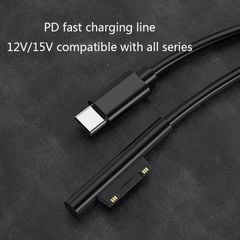 Cáp sạc Type C to Surface 65W 1.5m