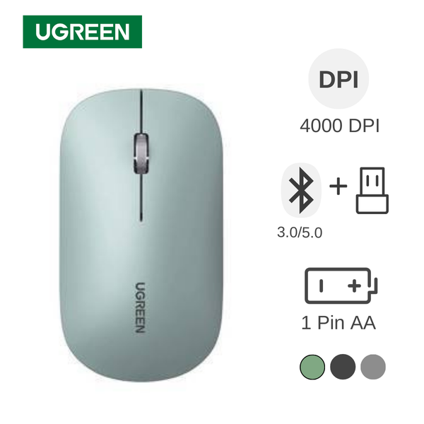 ** Chuột không dây + BT Ugreen MU001