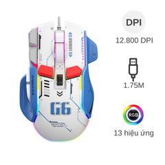 Chuột có dây Robot G6 led RGB