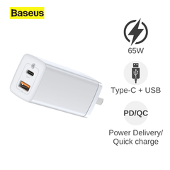 Cóc sạc Baseus Gan2 Lite 1U + 1C 65W