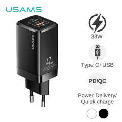 Cóc sạc Usams CC144 T43 1U + 1C 33W