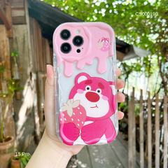 Ốp IP 15 Pro dẻo trong hình Gấu Lotso