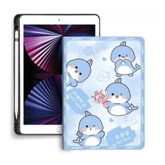 Bao da Ipad 10.2 inch/10.5 inch 04 cá voi Get Rich