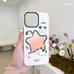 ** Ốp IP 15 Pro Max hình ngôi sao và cún kute đổi màu