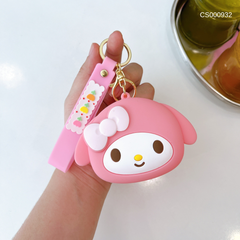 Móc khóa Melody hồng ví đựng tiền