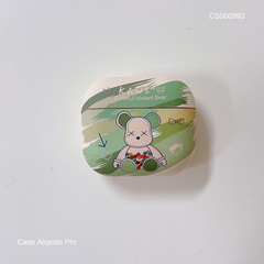 Case Airpods Pro KAWS sọc màu xanh lá