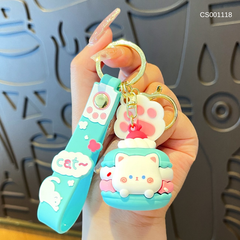 Móc khoá Thỏ bánh quy macaron xanh