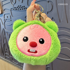 Móc khoá mặt Loopy nón xanh lá