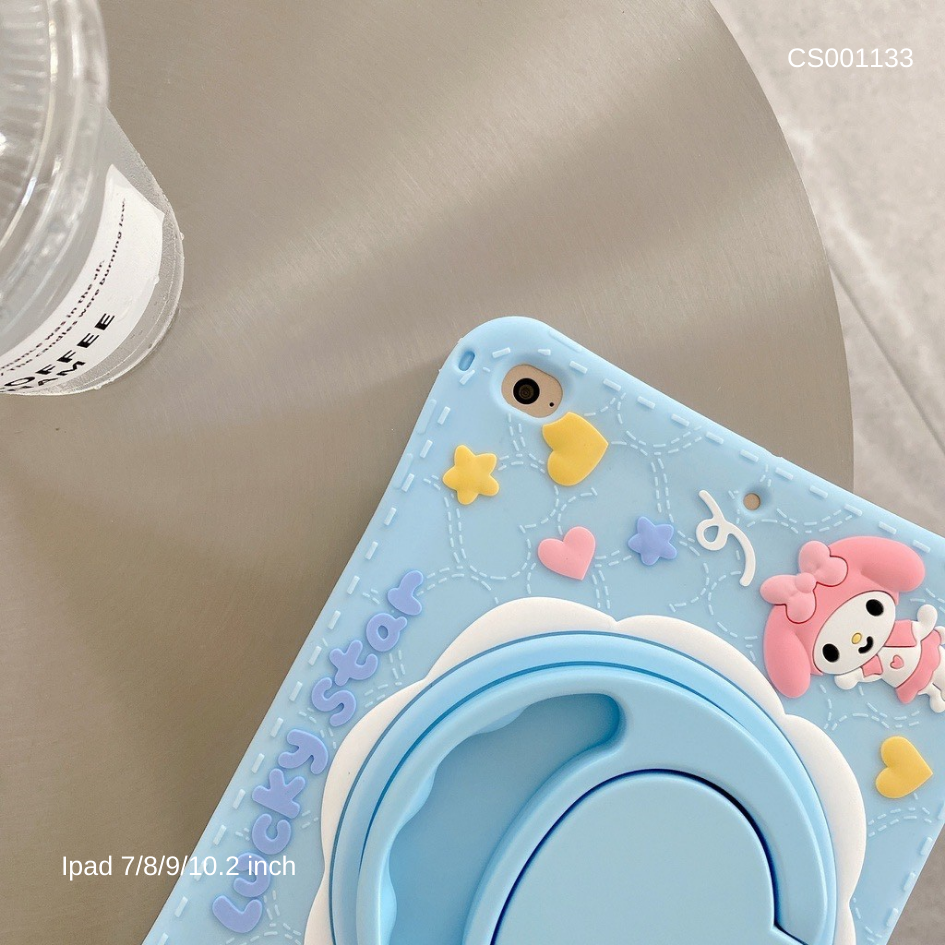 Ốp Ipad Gen 7/8/9, 10.2 inch Thỏ trắng Lucky Star