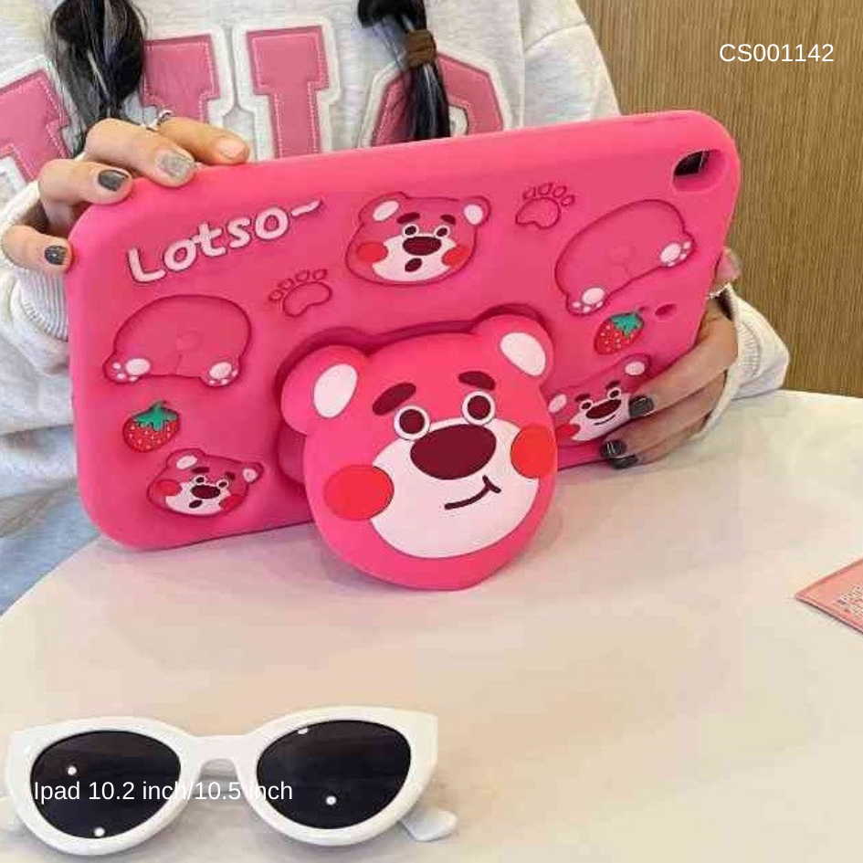 Ốp Ipad 10.2 inch/10.5 inch gấu dâu Lotso