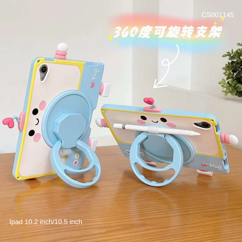 Ốp Ipad 10.2 inch/10.5 inch Robot dễ thương Hug