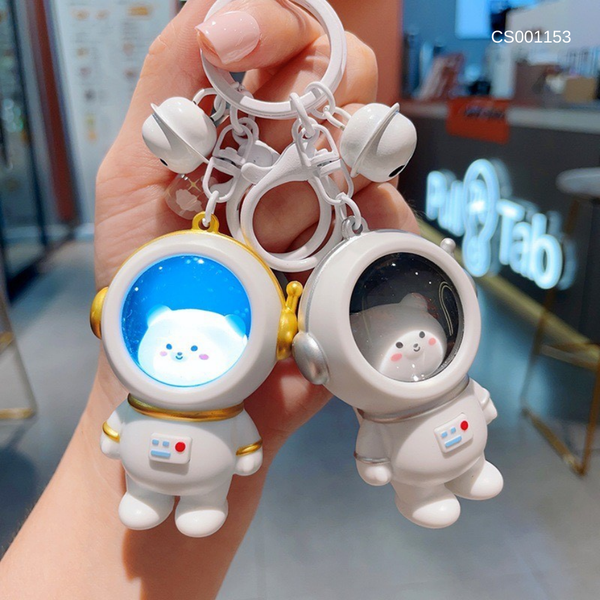 ** Móc khoá Gấu phi hành gia có đèn