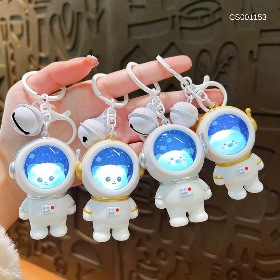 ** Móc khoá Gấu phi hành gia có đèn