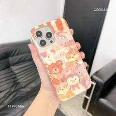 ** Ốp IP 14 Pro Max lưng bóng nhiều con vật dễ thương
