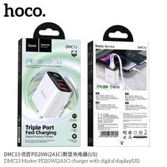 Cóc sạc Hoco DMC13 2U 1C 20W