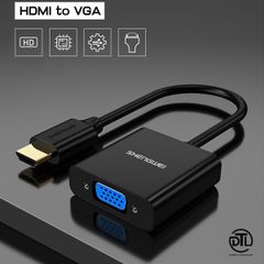 Cáp Hdmi to Vga không audio Shengwei HV602