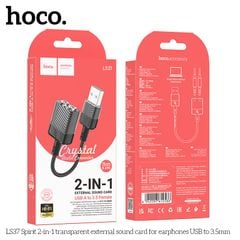 Cáp chuyển U sang 2 cổng 3.5mm Hoco LS37