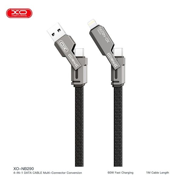 Cáp 4 in 1 XO NB290 60W