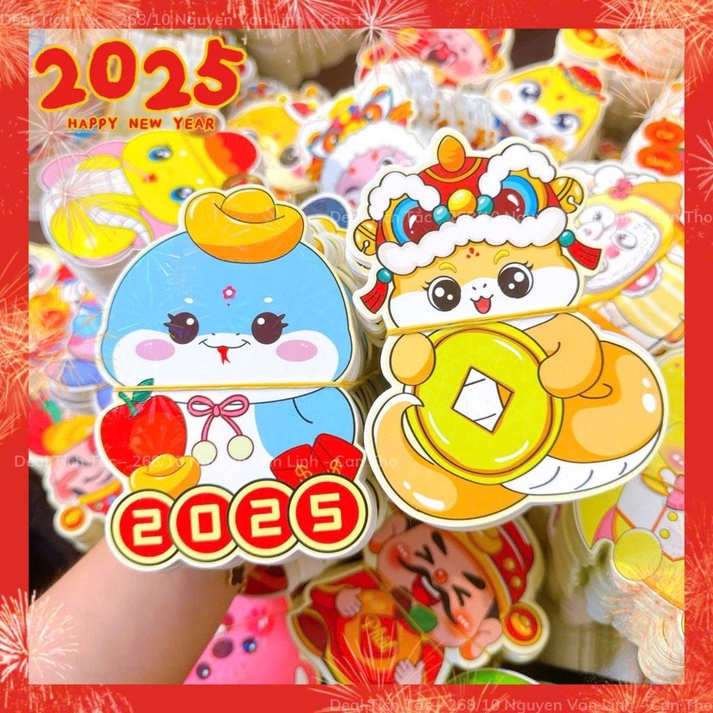 ** Set 10 bao lì xì Chibi 2025 Mix