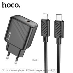 Bộ sạc Lightning Hoco CS22/CS22A 30W