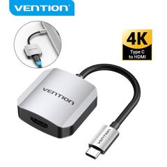 ** Cáp chuyển Type C ra Hdmi + Vga Vention 15cm