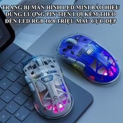 Chuột không dây + BT Freewolf A2 trong suốt