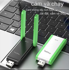 ** Thu Wifi 2.4G - 5G Veggieg VK1400 1400Mbps 2 ăng ten