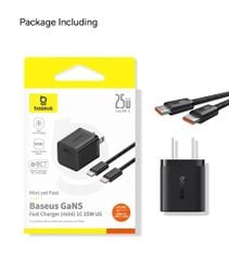 Bộ sạc Type C Baseus Gan5 25W