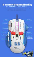 Chuột có dây Robot G6 led RGB