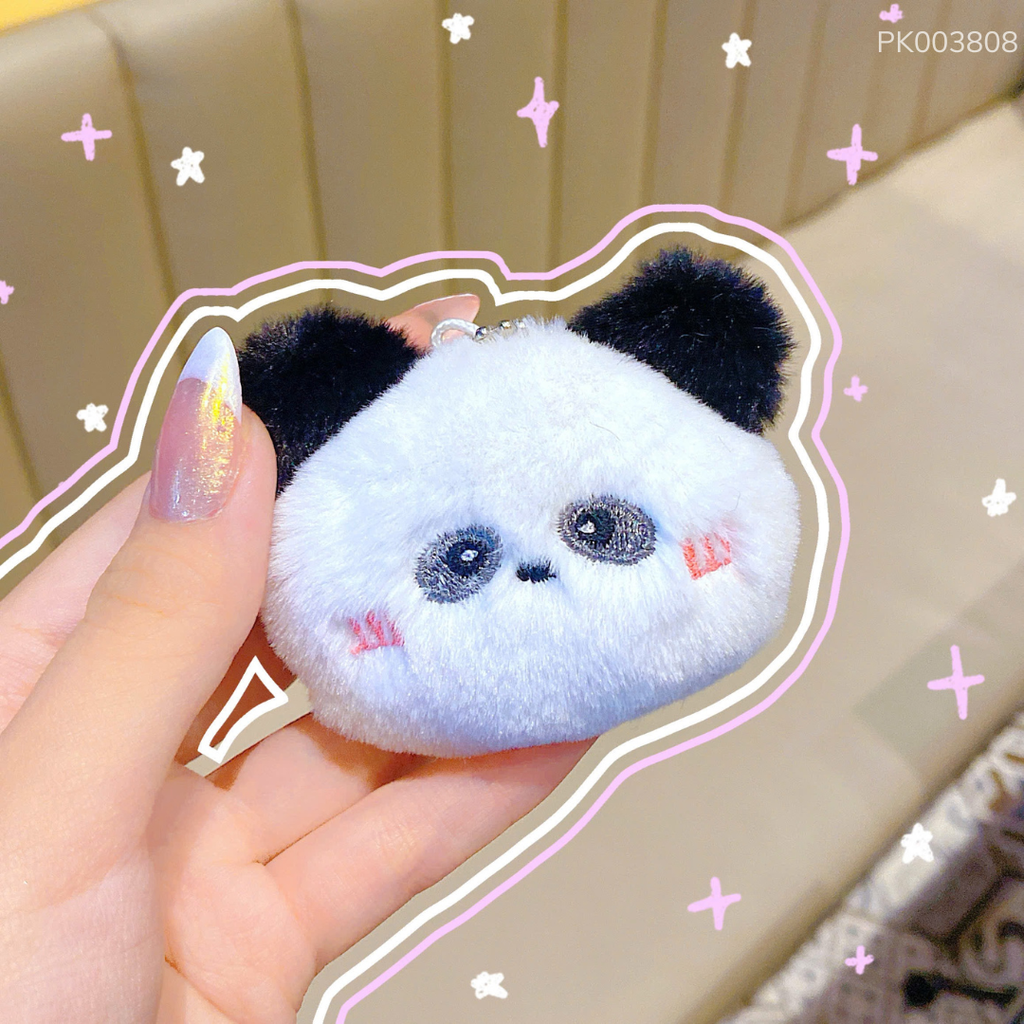 ** Móc khóa bông mặt thú