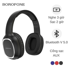 Headphone Bluetooth Borofone B09