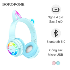 Headphone Bluetooth Borofone BO15