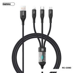 Cáp 3 đầu Remax RCC090 100W có led 1.2m