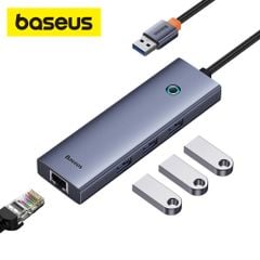 Hub chuyển USB Baseus Ultrajoy 4 in 1 sang 3U 1RJ45 B0005280A813-01