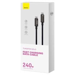 Cáp Type C to Type C Baseus Tungsten Gold 240W 3m