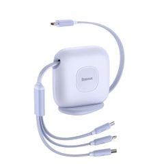 Cáp dây rút 3 in 1 Baseus Traction 100W 1.7m CAQY000005