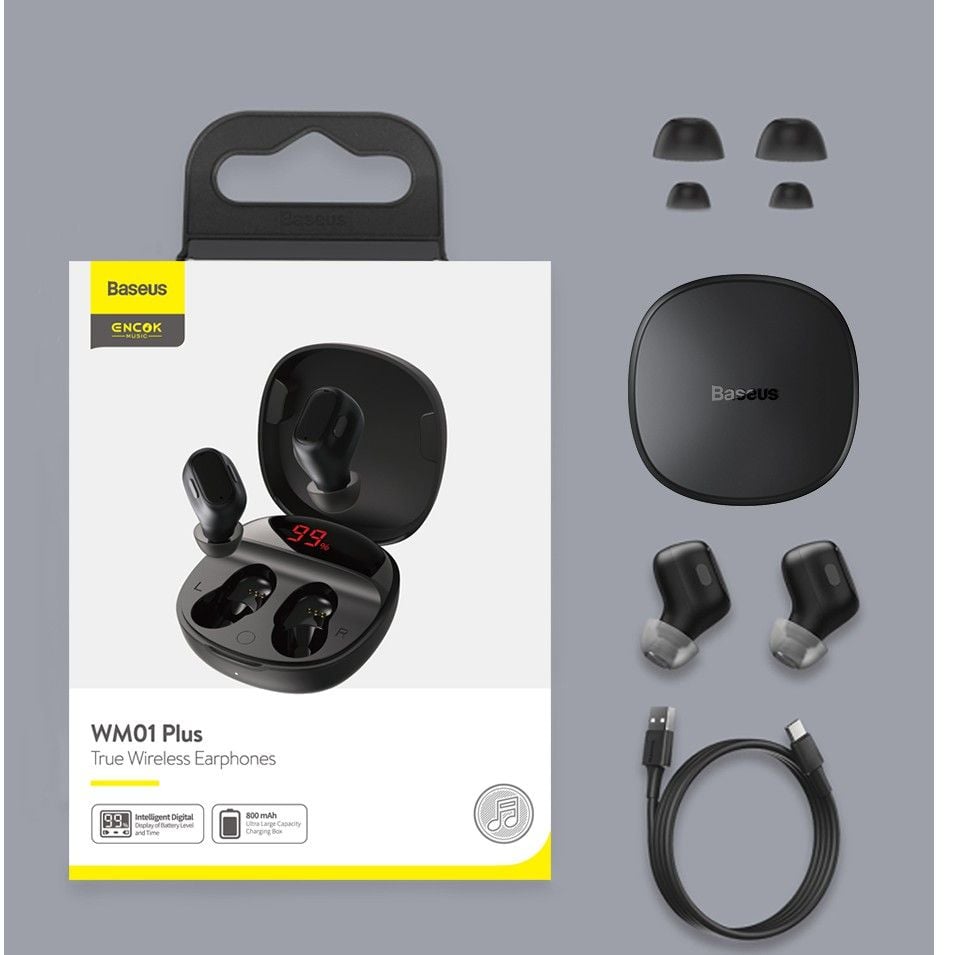 ** Tai nghe Bluetooth Baseus WM01 Plus NGWM010001