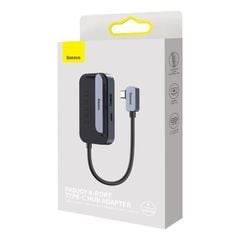 Hub chuyển Type C Baseus Padjoy 6 in 1 Hdmi 2U PD SD TF 3.5mm WKWJ000113