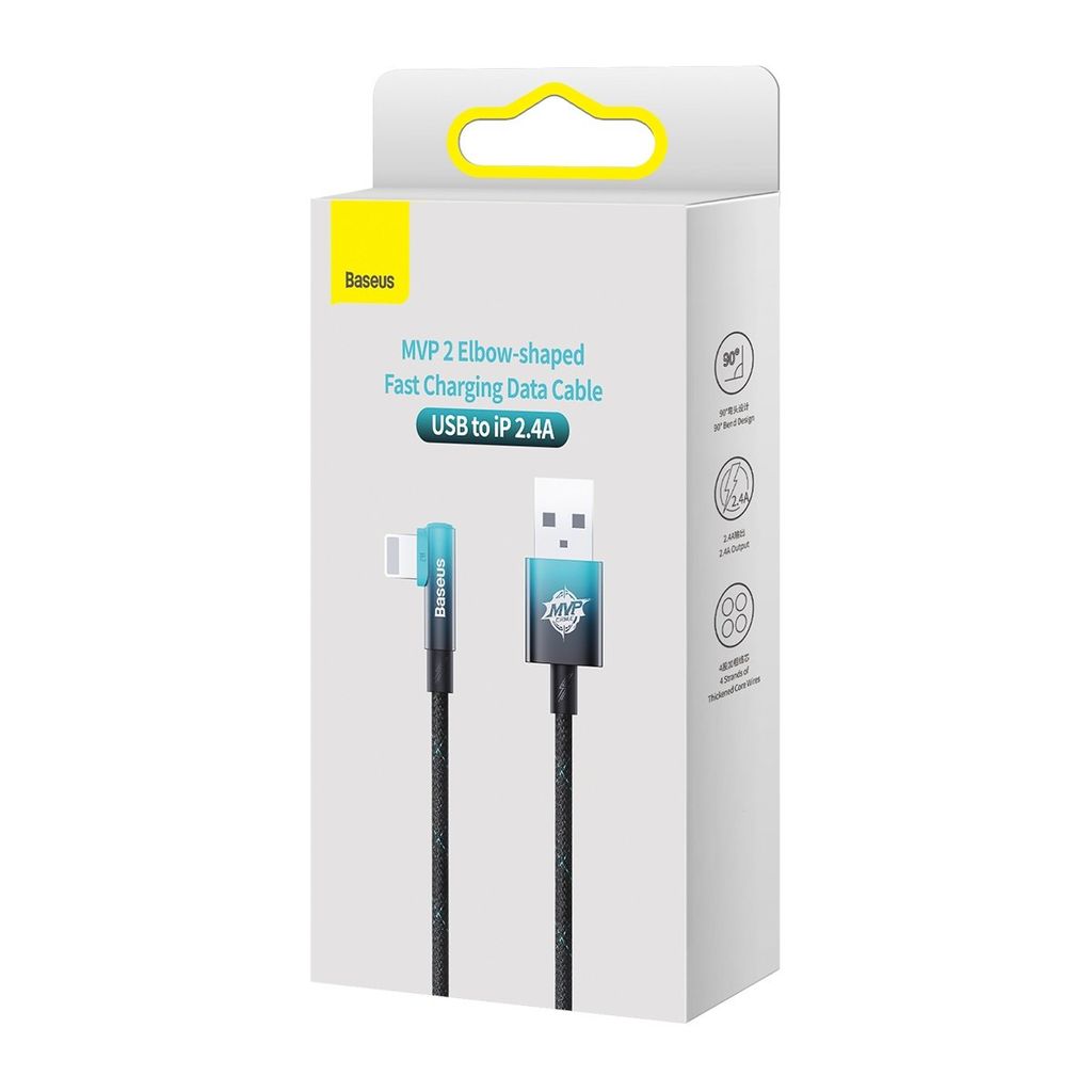 Cáp Lightning Baseus MPV 2 Elow-Shaped 1m CAVP000001