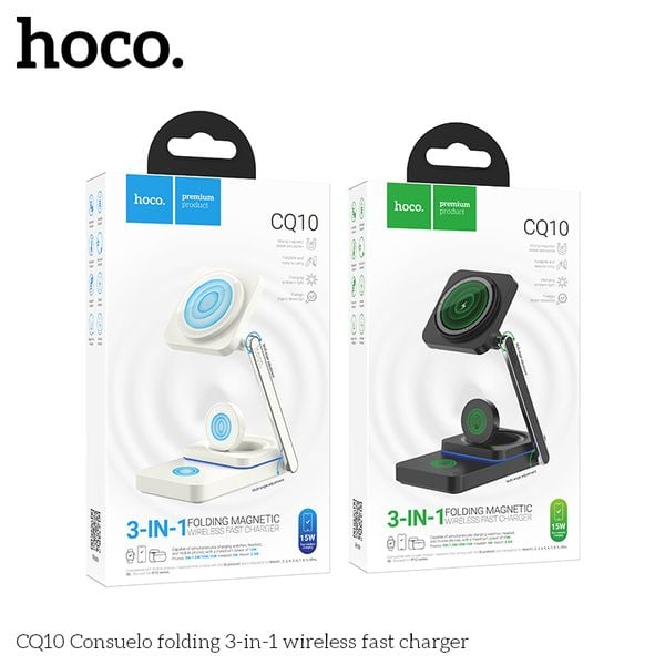 Đế sạc không dây Hoco CQ10 3 in 1