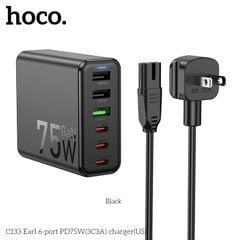 Cóc sạc Hoco C133 3U 3C 75W