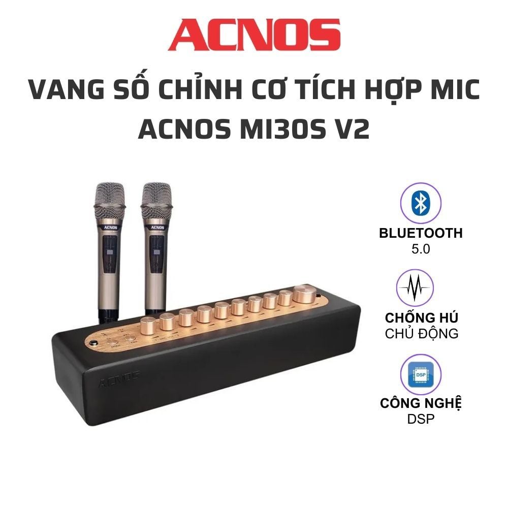 Vang số kèm 2 mic Acnos MI30S V2