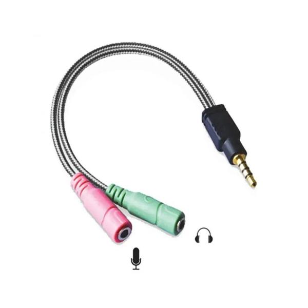 Jack 1 đầu đực 3.5 ra tai nghe và mic Soundmax