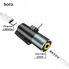 Jack chuyển Hoco LS32 lightning + 3.5mm