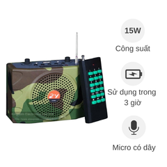 ** Loa trợ giảng E898/WS898 màu rằn ri có mic