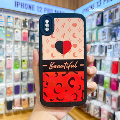 Ốp IP Xs Max sọc đứng Celine/gấu góc trái tim nổi