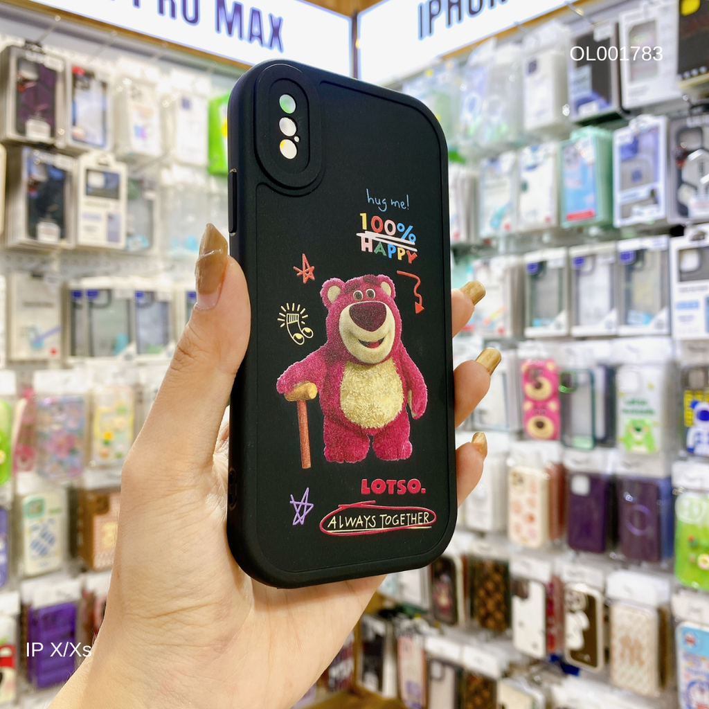 ỐP IP X dẻo Lotso gậy 100% Happy