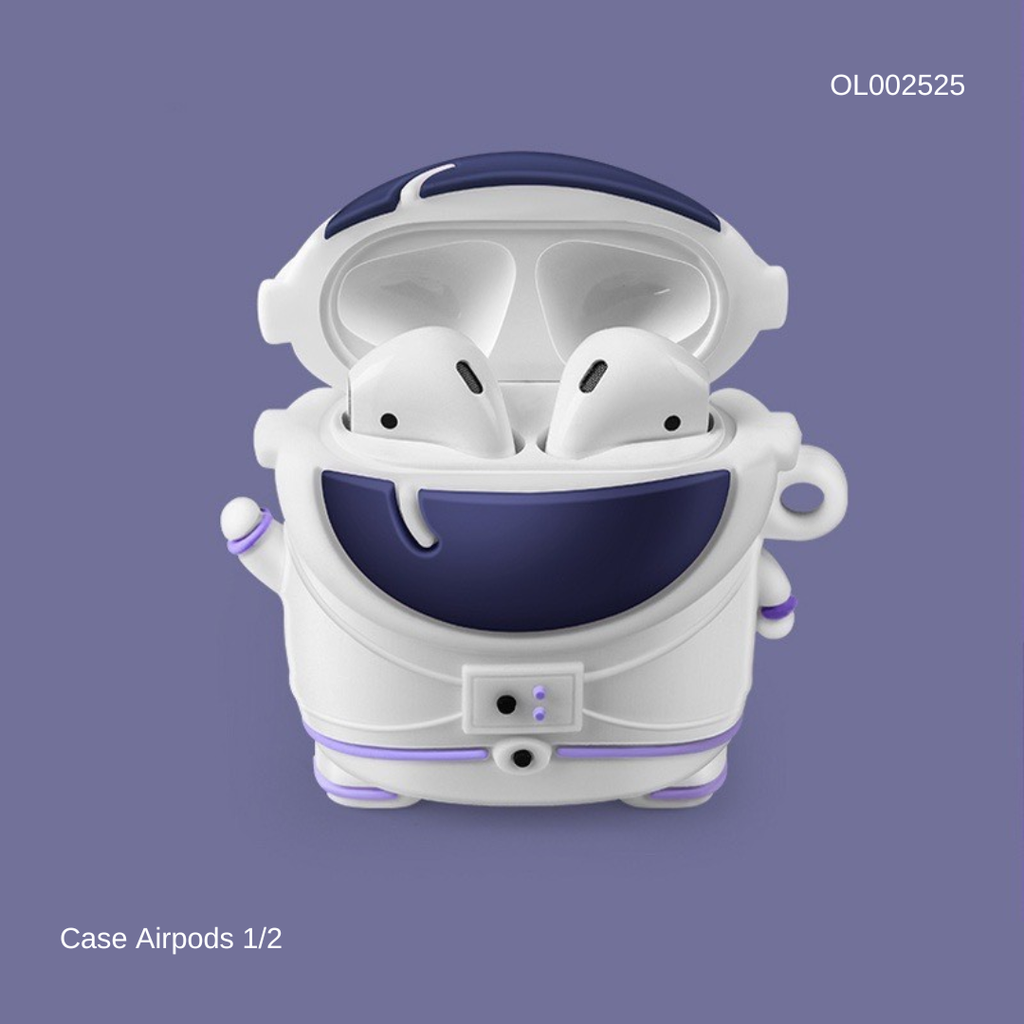 ** Case Airpods 1/2 dẻo Phi hành gia