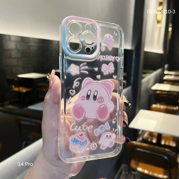 Ốp IP 14 Pro dẻo trong in hình cute